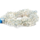 5-6mm Blue Chalcedony plain round beads 16 inches 66 pieces - The Bead Traders