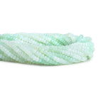 5-6mm Blue Peruvian Opal Faceted Rondelle Beads 16 inch - The Bead Traders