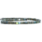 5-6mm Labradorite Plain Cube Beads 16 inch 70 pieces - The Bead Traders
