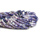 5-6mm Morado Purple Opal Faceted Rondelles 12 inch 90 beads - The Bead Traders