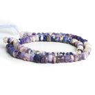 5-6mm Morado Purple Opal Faceted Rondelles 12 inch 90 beads - The Bead Traders
