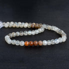 5-6mm Multi Moonstone Handcut Rounds 14 inch 65 beads - The Bead Traders