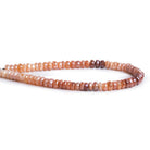 5-6mm Mystic Moonstone Plain Rondelles 7.5 inch 64 beads - The Bead Traders