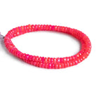 5-6mm Pink Ethiopian Opal Faceted Rondelles 16 inch 140 beads - The Bead Traders