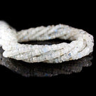 5-6mm Rainbow Moonstone Plain Heshi Beads 13 inch 115 pieces - The Bead Traders