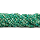 5-6mm Russian Amazonite faceted rondelle beads 14 inch 80 pieces - The Bead Traders