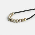 5-6mm Silver Sage Green 2.5mm Large Hole Off Round Pearls 15 inch 94 pieces - The Bead Traders