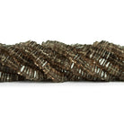 5-6mm Smoky Quartz Square Heishis 16 inch 200 pieces - The Bead Traders