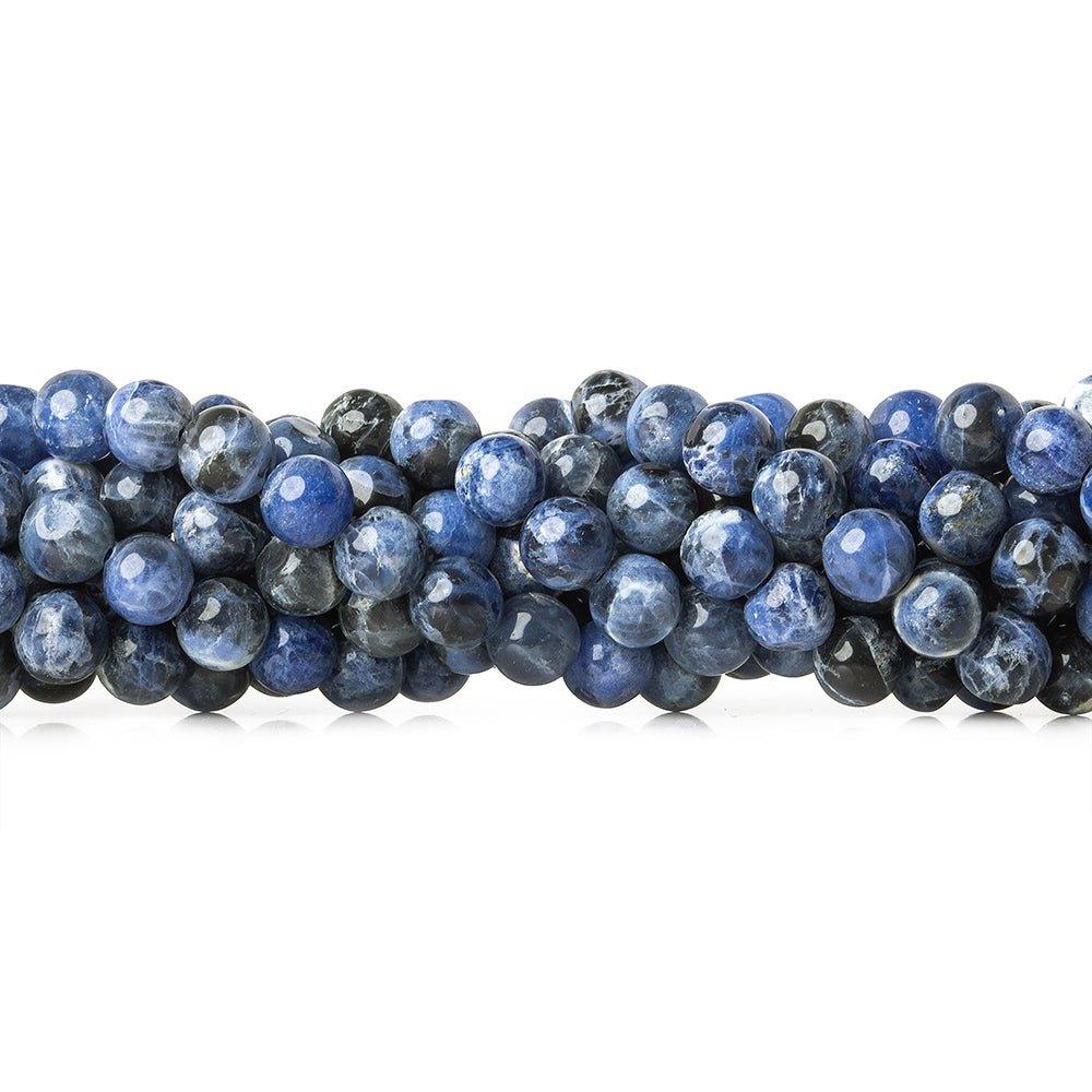 5-6mm Sodalite Plain Round Beads, 14 inch - The Bead Traders