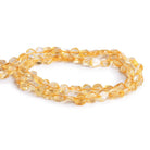 5-7mm Citrine Handcut Coins 12 inch 48 beads - The Bead Traders