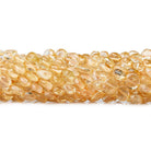 5-7mm Citrine Plain Coin Beads 15 inch 58 pieces - The Bead Traders
