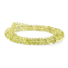 5-7mm graduated Lemon Quartz faceted rondelle beads 16 inch 98 pieces - The Bead Traders