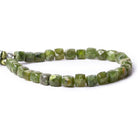 5-7mm Idocrase Faceted Cube Beads 8 inch 28 pieces - The Bead Traders