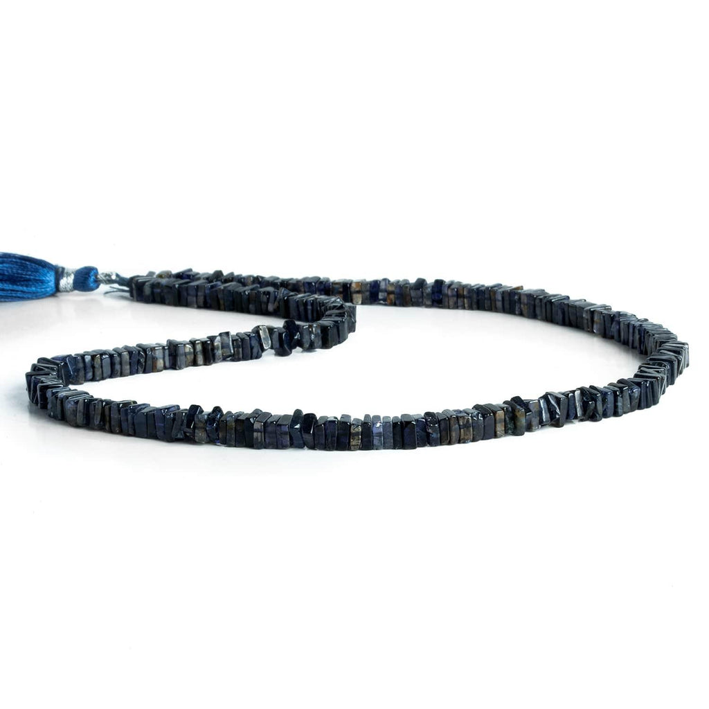 5-7mm Iolite Square Heishis 16 inch 180 pieces - The Bead Traders