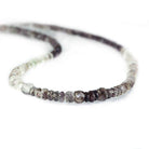 5-7mm Mossy Amethyst with Lepidocrocite Faceted Rondelle Bead 16 in 120 pcs - The Bead Traders