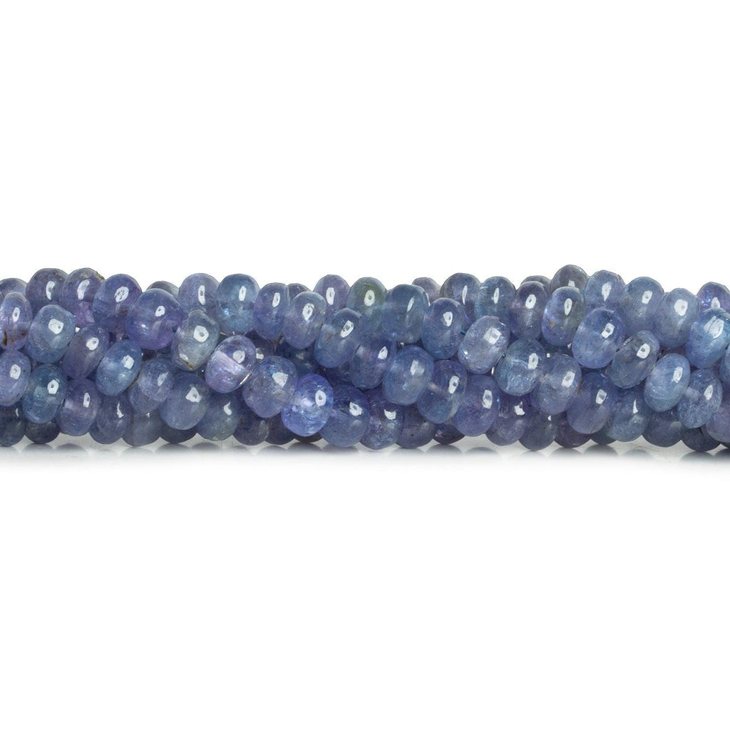 5-7mm Tanzanite Rondelles 18 inch 125 beads - The Bead Traders