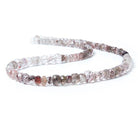 5-8mm Mossy Amethyst with Lepidocrocite Faceted Rondelle Beads 16 in 101 pcs - The Bead Traders