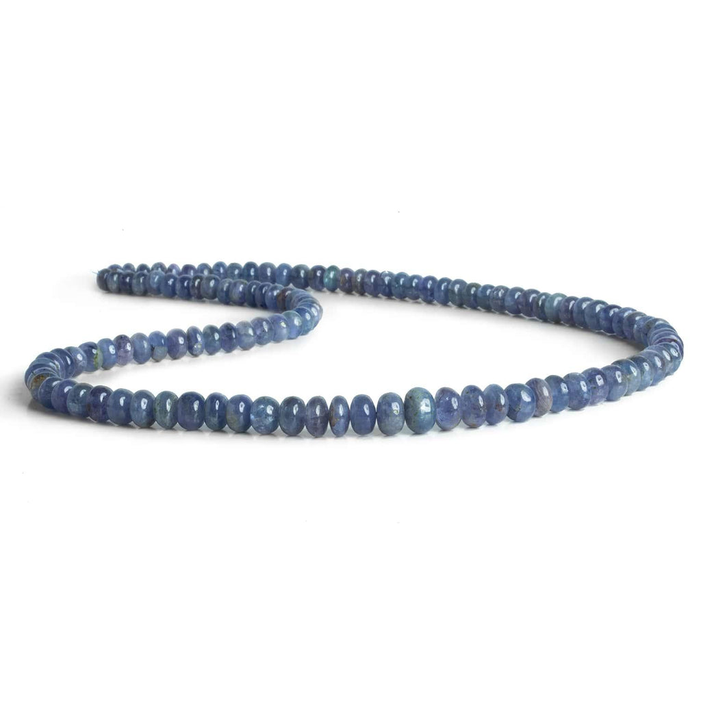 5-8mm Tanzanite Rondelles 18 inch 110 beads - The Bead Traders