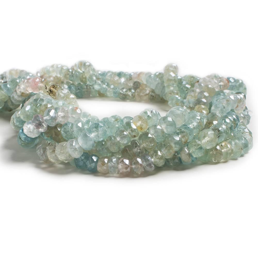 5.5-6mm Mystic Multi-Beryl faceted rondelle beads 14 inch 112 pieces - The Bead Traders