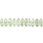 5.5-7mm Prasiolite (Green Amethyst) Modified German Faceted Rondelles 16 inch 129 beads A - The Bead Traders