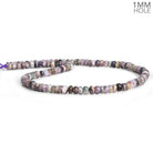 5.5mm Charoite Plain Rondelle Beads 16 inch 120 pieces - The Bead Traders