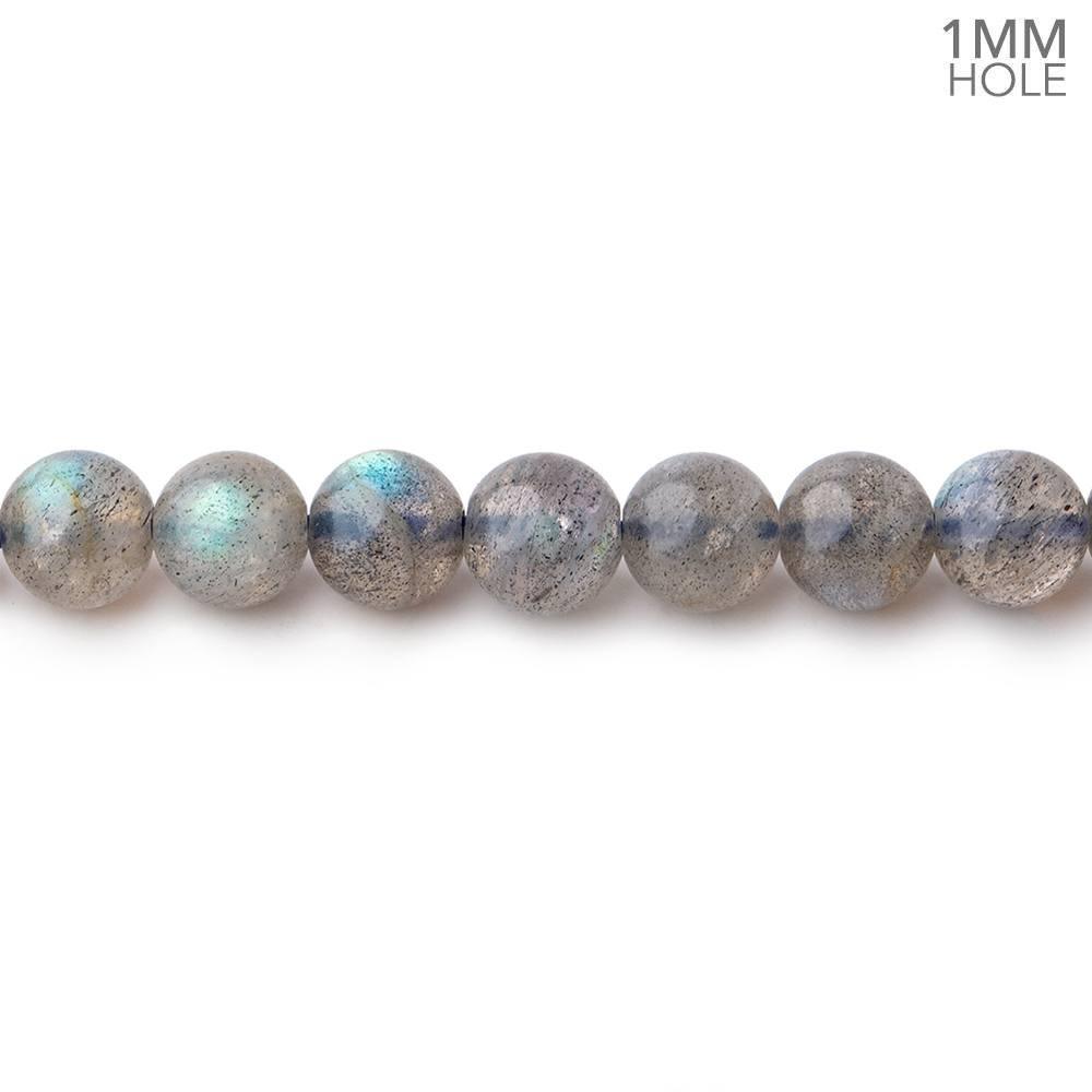 5.5mm Labradorite Plain Round Beads 16 inch 75 pieces - The Bead Traders