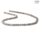 5.5mm Labradorite Plain Round Beads 16 inch 75 pieces - The Bead Traders
