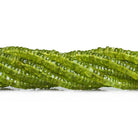 5.5mm Peridot Plain Heishi Beads 16 inch 220 pieces - The Bead Traders