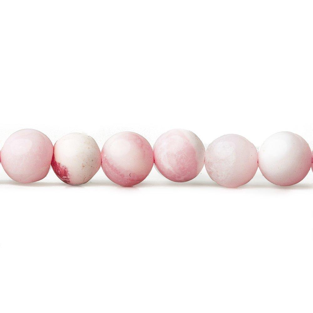 5.5mm Pink Opal plain round beads 13 inch 64 pieces - The Bead Traders