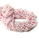 5.5mm Pink Opal plain round beads 13 inch 64 pieces - The Bead Traders