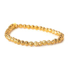 5mm 22kt Gold Plated Brass Fluted Round Beads, 8 inch, 43 beads - The Bead Traders
