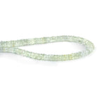 5mm-6mm Aquamarine Faceted Heishis 8 inch 90 beads - The Bead Traders