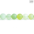 5mm-6mm Matte Serpentine Plain Round Beads 15 inch 63 pieces - The Bead Traders