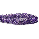 5mm African Amethyst Puffy Coin Beads, 14 inch - The Bead Traders