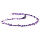 5mm African Amethyst Puffy Coin Beads, 14 inch - The Bead Traders