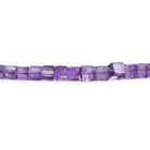 5mm Amethyst Plain Cubes 16 inch 80 beads - The Bead Traders