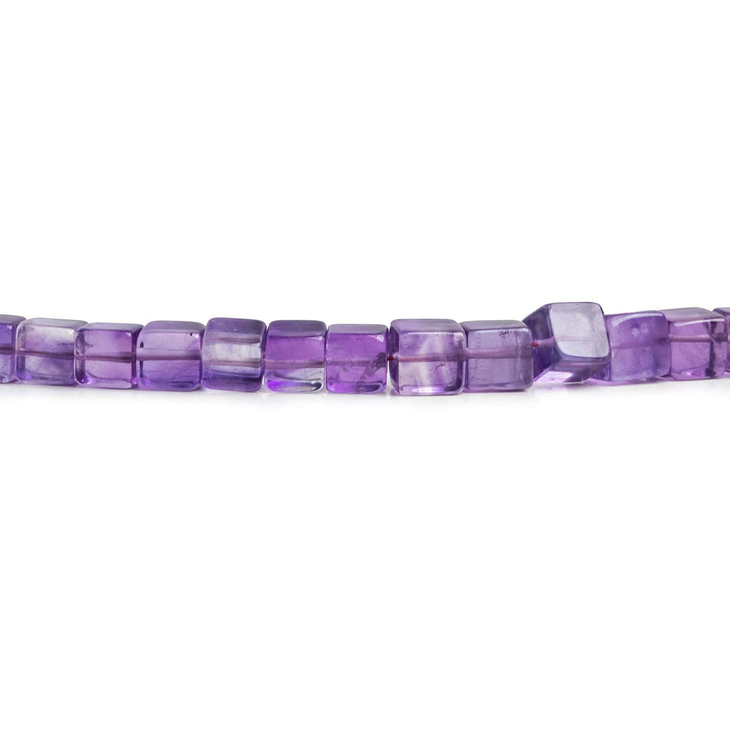 5mm Amethyst Plain Cubes 16 inch 80 beads - The Bead Traders