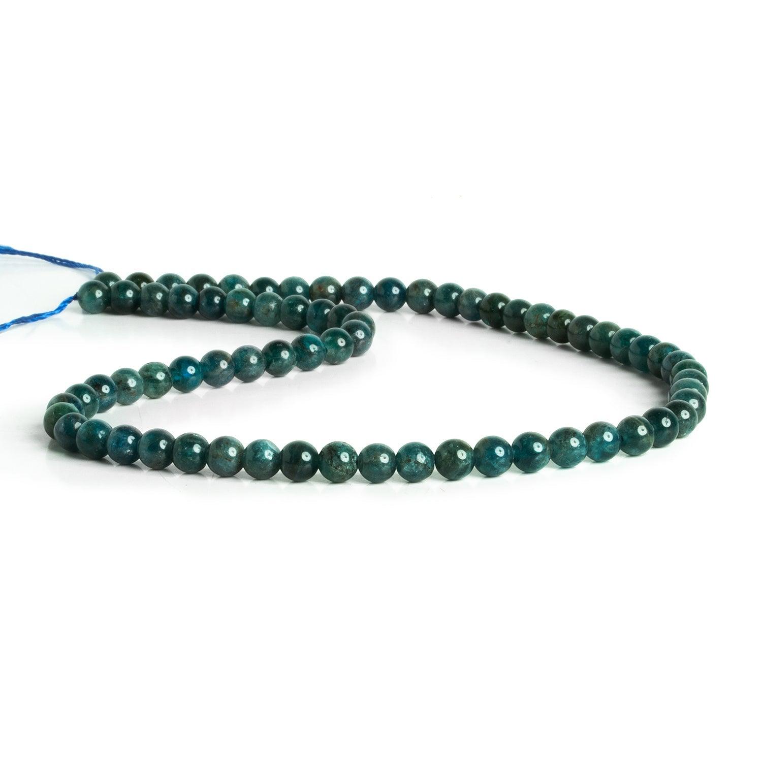 5mm Apatite Plain Rounds 15 inch 70 beads - The Bead Traders