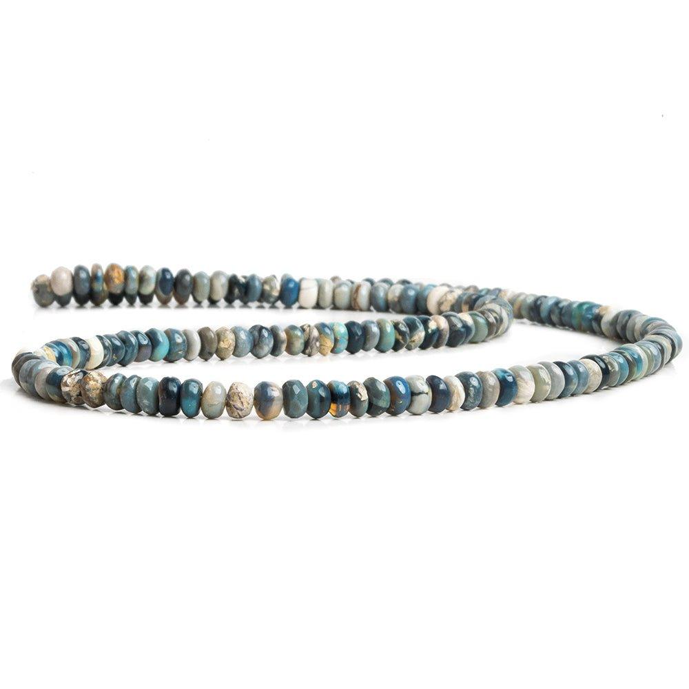 5mm Australian Opal Plain Rondelle Beads 16 inch 175 pieces - The Bead Traders