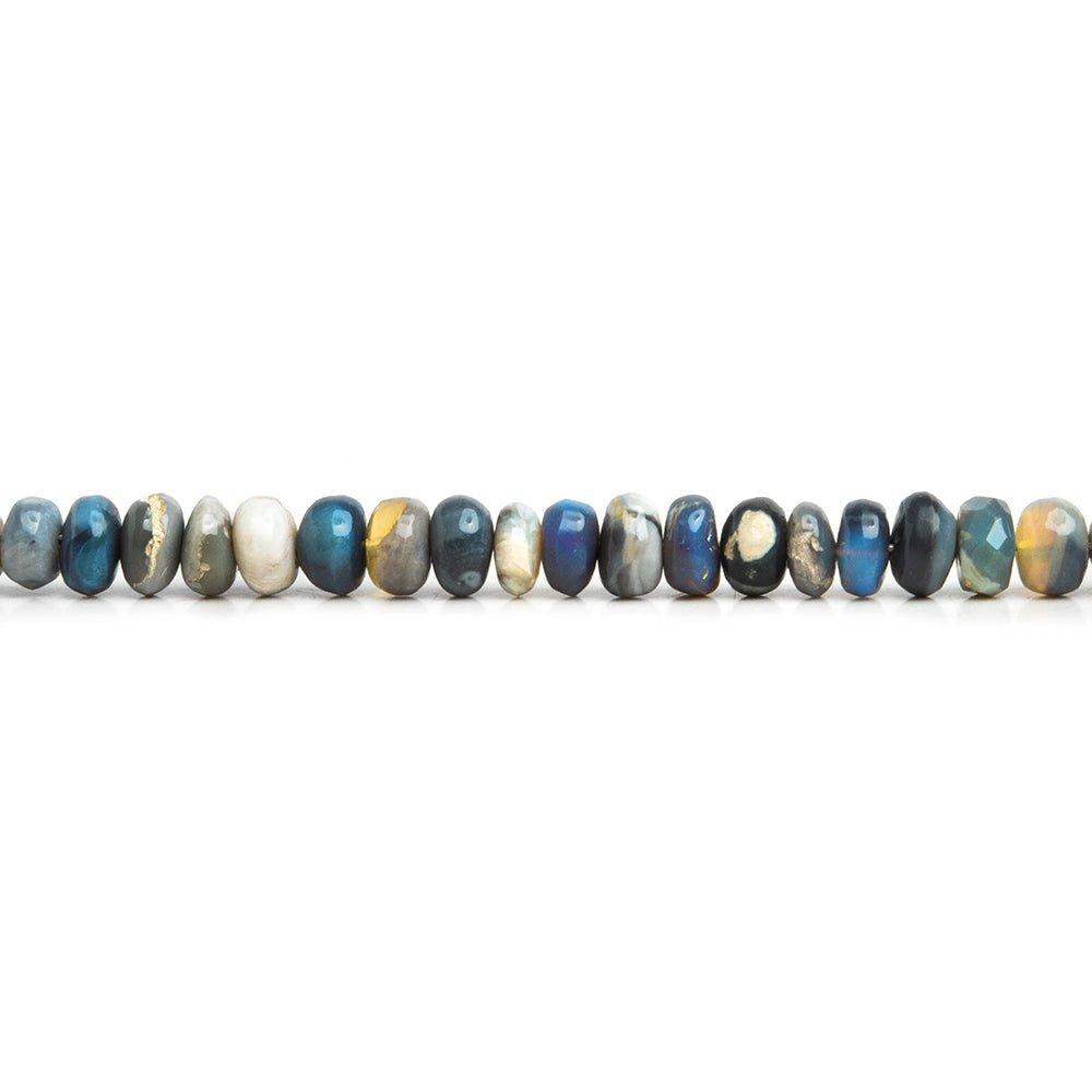 5mm Australian Opal Plain Rondelle Beads 16 inch 175 pieces - The Bead Traders