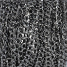 5mm Black Gold plated Double Link Chain by the Foot - The Bead Traders