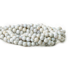 5mm Blue Chalcedony Plain Round Beads - The Bead Traders