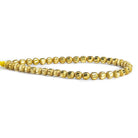 5mm Brass Textured Round Beads 8 inch 42 pieces - The Bead Traders