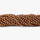 5mm Copper Side Drilled Potato Freshwater Pearls , 15 inch - The Bead Traders