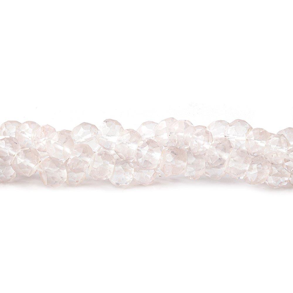 5mm Crystal HydroQuartz faceted rondelles 13 inch 80 beads - The Bead Traders