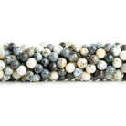 5mm Dendritic Opal Plain Round Beads 13 inch 77 pieces - The Bead Traders