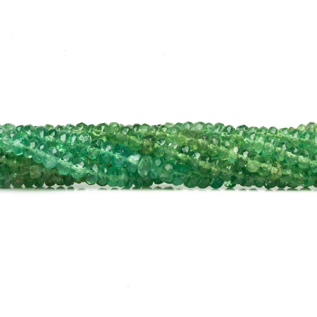 5mm Fluorite Faceted Rondelles 13 inch 150 beads - The Bead Traders