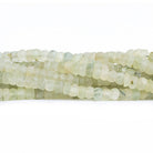 5mm Frosted Prehnite Rondelle Beads 14 inch 120 pieces - The Bead Traders