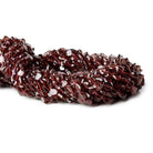 5mm Garnet Faceted Heart Beads, 14 inch - The Bead Traders