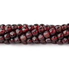 5mm Garnet Micro Faceted Cube Beads 12 inch 70 pieces - The Bead Traders